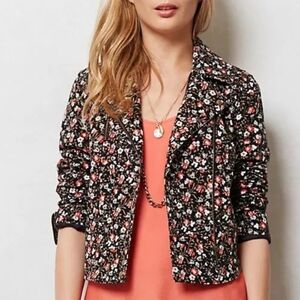 Anthropologie Hei Hei Floral Jacket. Shell 100% Cotton.